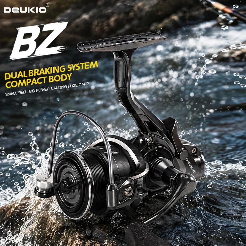 Ice Fishing Reel - Mulinello da Spinning Compatto DEUKIO, Doppio